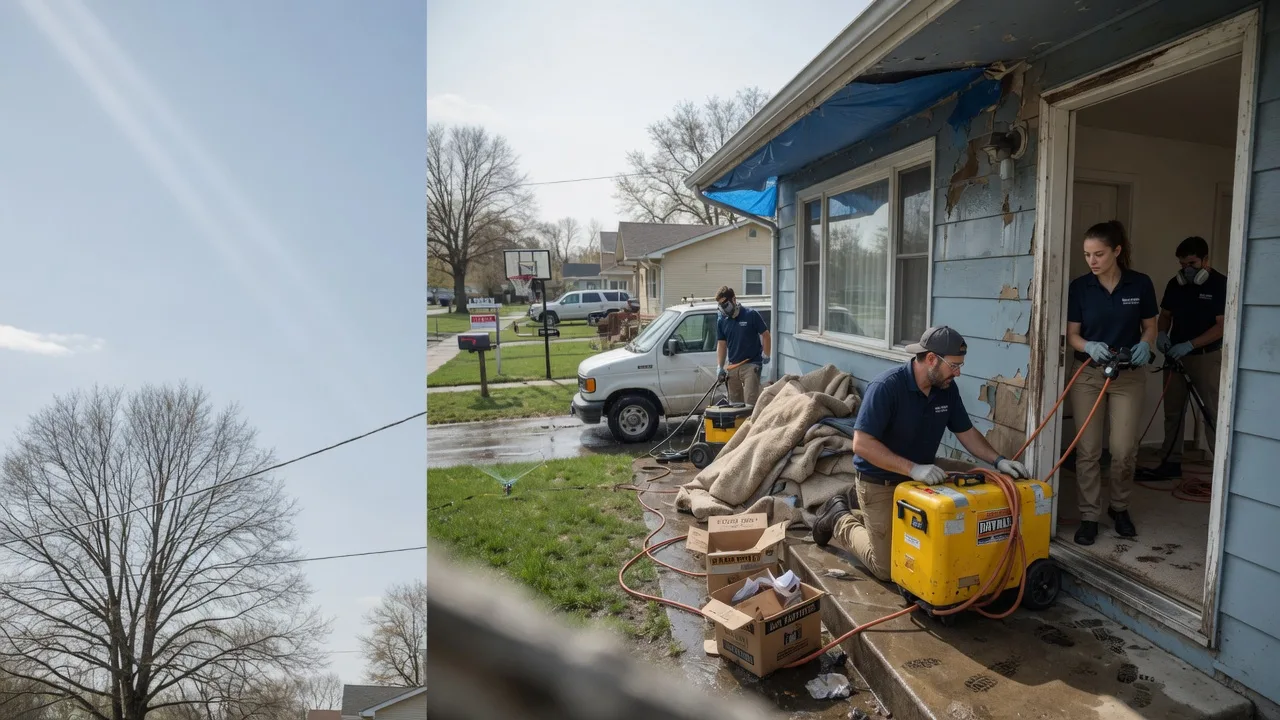 Basement Flood Cleanup in Battle Ground, IN near me